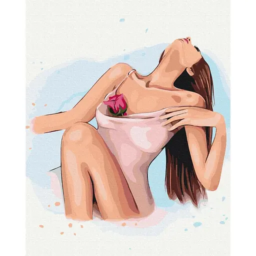 Картина за номерами Ніжний дотик Alla Berezovska Brushme 40x50 см кольорова 000221239