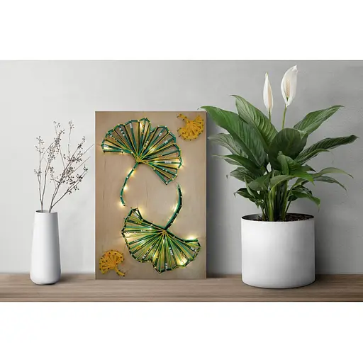 Набор стринг-арт "Малахитовый танец" Abris Art ABC-029 деревянная основа - фото 2