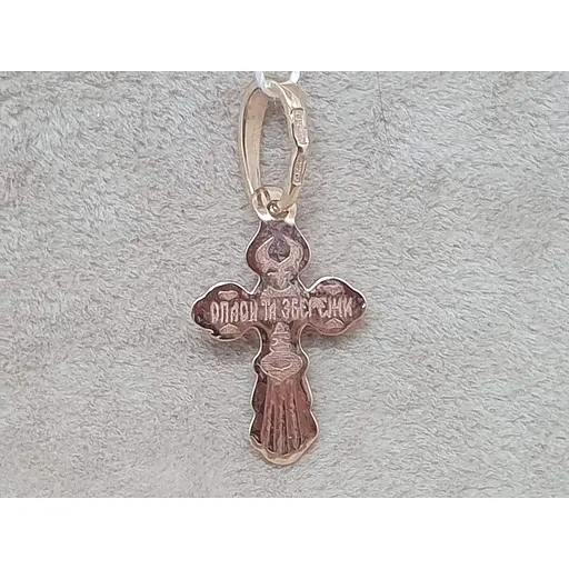 Золотий хрестик Tango. Розп'яття Христа. 210199 - фото 3