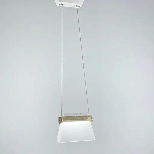 Підвіс із прозорим плафоном та фурнітурою з екошкіри | Арт. CO 7 CL | Line F - фото 2