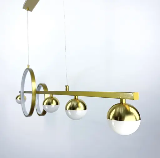 Яскрава підвісна видовжена люстра Line.F Довжина 120 см - фото 5