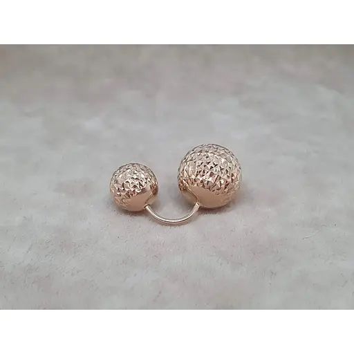 Золотая серьга-пирсинг Favoritum. 310129_12_АБол - фото 2