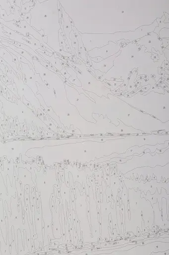 Набір для розпису по номерах "Райське озеро" 40*50 см, IDEA2-GX47210, ТМ "99IDEAS" - фото 7