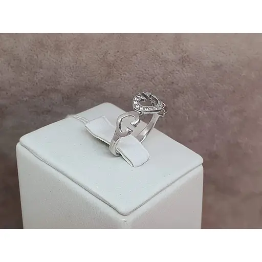 Серебряное кольцо Агни КАНТ с фианитами. 1624/1Р-CZ 17 - фото 3