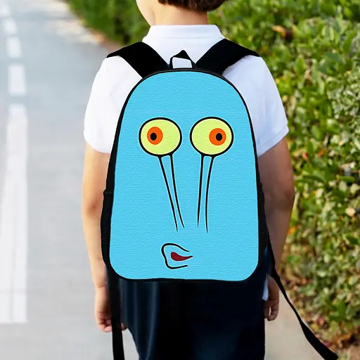 Рюкзак детский Губка Боб Улитка Герри 34х27см, городской ранец для мальчика (00515)