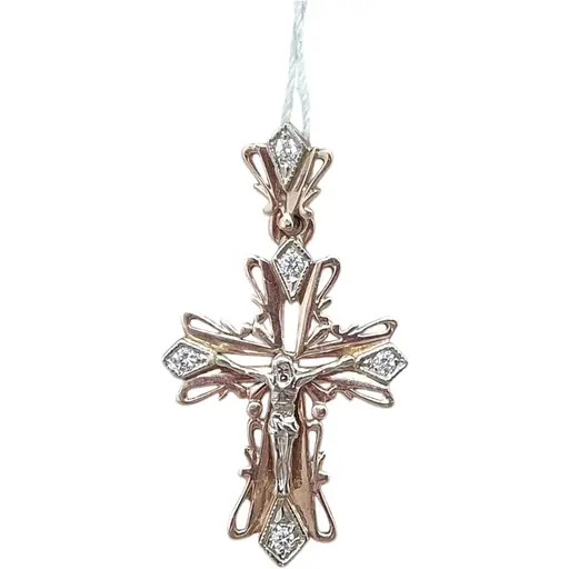 Золотий хрестик Гаразд Розп'яття Христа. 3042287