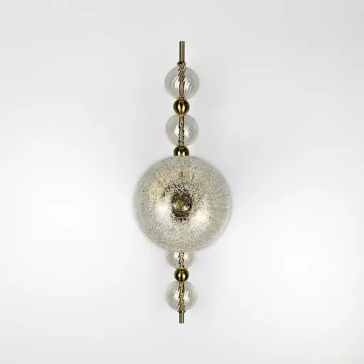 Сучасний лінійний латунний бра у стилі Постмодерн Арт. WBM 48/1 Line F - фото 8