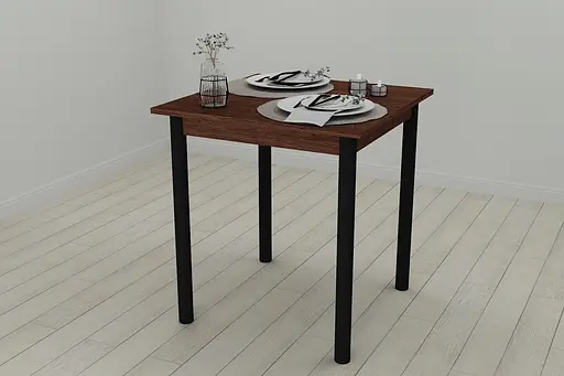 Стіл кухонний Ferrum-decor Агата 75x70x70 Чорний ДСП Венге 16мм (FRD-105596) - фото 4