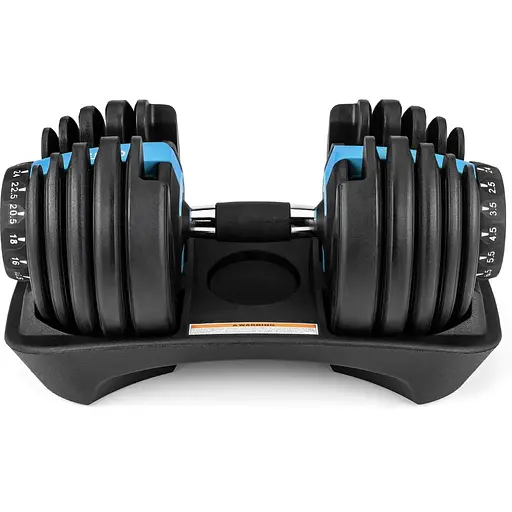 Гантель розбірна регульована Gymtek 2,5-24кг синій - фото 2