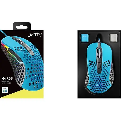 Мышь Xtrfy M4 USB Miami Blue (XG-M4-RGB-BLUE) [150999] - фото 8