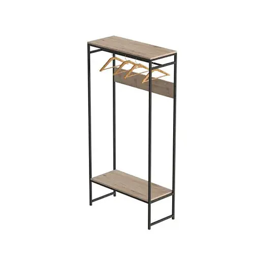 Вішалка модульна підлогова Треліс 14 180x90x38 чорний ДСП Дуб Сан-Марино 16мм FRD-104344