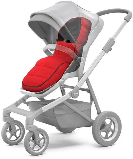 Теплий конверт-накидка Thule Footmuff City Energy Red (TH 11000306) - фото 2