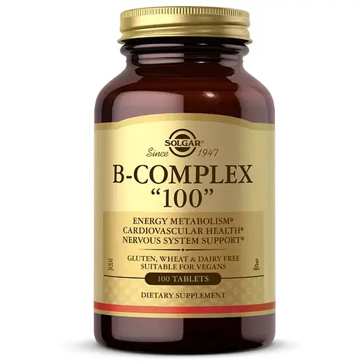 Витамины и минералы Solgar B-Complex 100, 100 таблеток - фото 1
