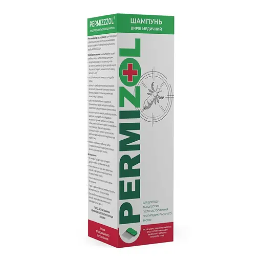 Протипедикульозний шампунь Пермізол Permizzol з гребінцем 150 мл - фото 3