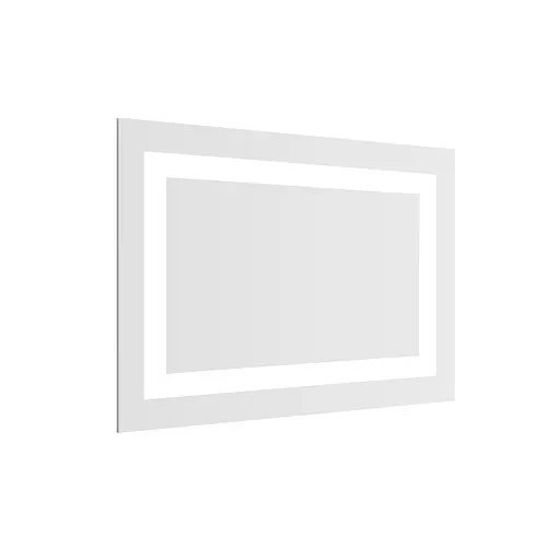 Дзеркало Volle Luna Cuadro прямокутне 60x80 см, з підсвічуванням по контуру, без вимикача хром 1648.53136800, Хром - фото 2