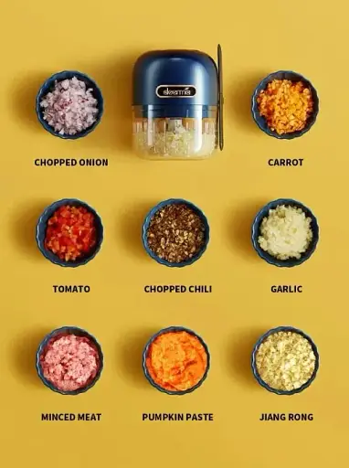 Бездротовий подрібнювач Xiaomi Deerma Blue (DEM-JS200)  - фото 3