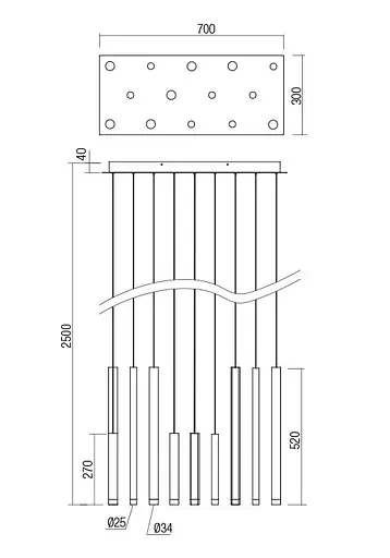 Подвесной светильник Redo MADISON SU LED 56W 3000K SGD (4.1.2) 01-2054 - фото 2