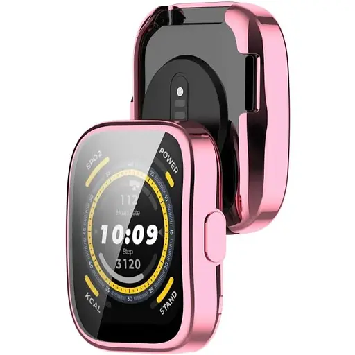 Чехол-накладка DK для Xiaomi Amazfit Bip 5 Silicone Face Case (pink rose) - фото 2