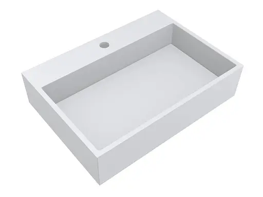 Умивальник Miraggio Mares 600 mirasoft 0001100, Білий матовий - фото 2