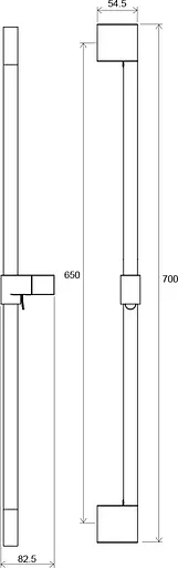 Душова штанга Ravak Chrome 974.00 X07P013 Хром - фото 2