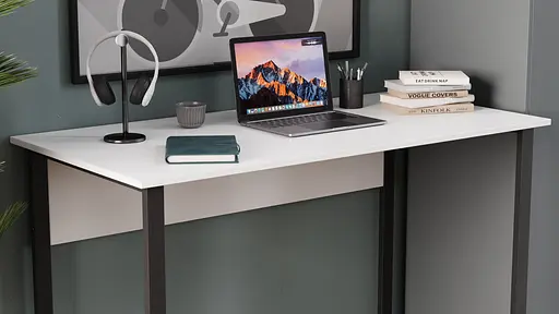 Комп'ютерний стіл Ferrum-decor Курт 75x120x60 чорний ДСП Білий 16мм (FRD-102026)