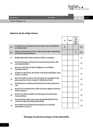 TestDaF Musterprufung 3. Heft mit CD. Test Deutsch als Fremdsprache - фото 16