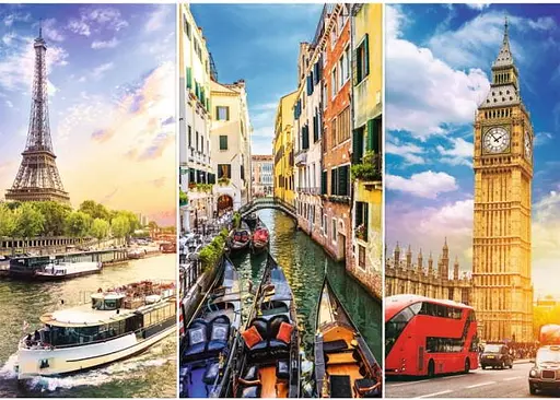 Пазл Trefl Подорож Європою колаж 4000 ел. (45009) - фото 2