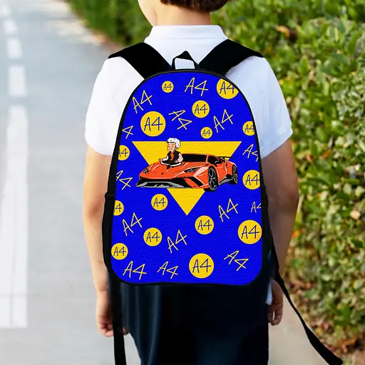 Рюкзак детский А4 34х27см, городской ранец для мальчика с принтом (00399)