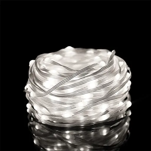 Гірлянда світлодіодна Sun Lamp 100 LED великі краплі 10 м, будинок/вулиця білий, 8 режимів - фото 3