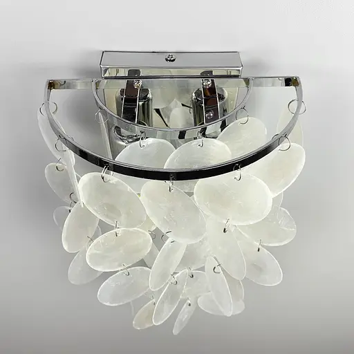 Срібне бра ATHELIA із перламутровими пластинами Line F 1537/2 CH - фото 5