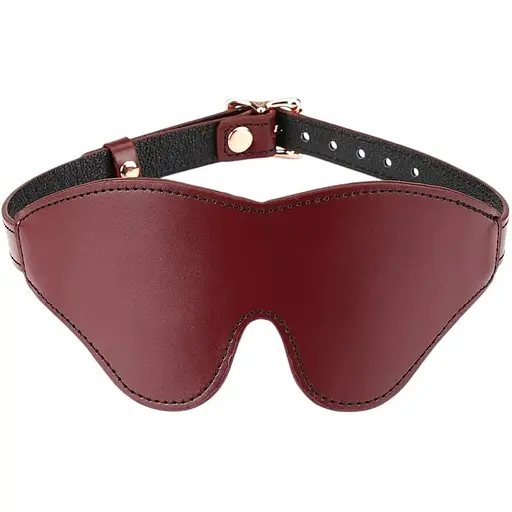 Маска на очі Liebe Seele Wine Red Leather Blindfold бордовий