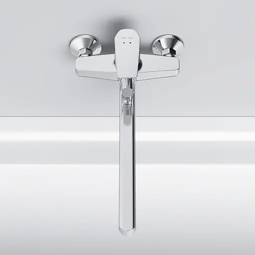 Змішувач для ванни Am.Pm Gem з довгим виливом хром F90E90000 Хром - фото 6