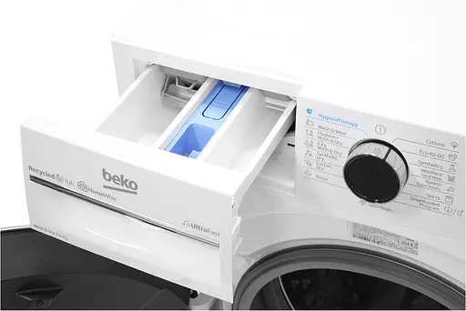 Стирально-сушильная машина Beko фронтальная 9(6)кг 1400 D 60 см дисплей белый - фото 7