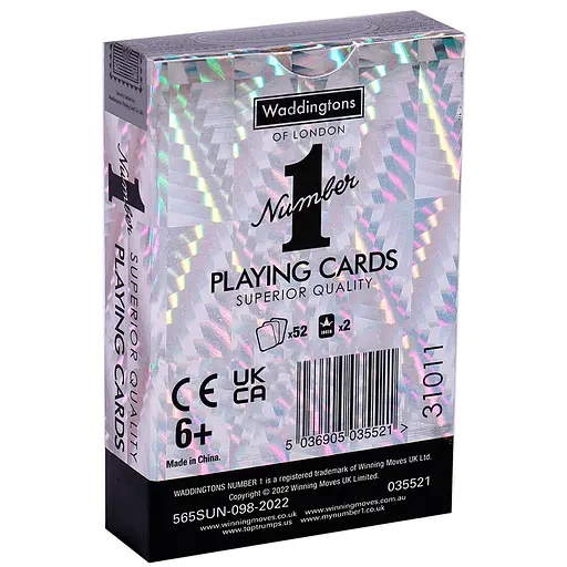 Гральні карти WADDINGTONS No.1 Playing Cards - Platinum - фото 3