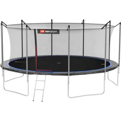Батут Hop-Sport 16ft (488см) чорно-синій з внутрішньою сіткою