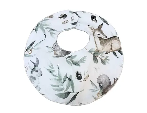 Непромокаемый слюнявчик Moontime "Лесные друзья" - фото 1