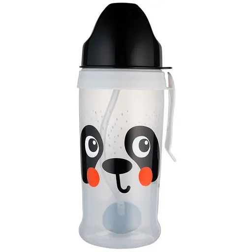 Бидончик непроливайка Canpol babies BabiesBoo с трубочкой и утяжелителем 350 мл панда (56/510_whi)
