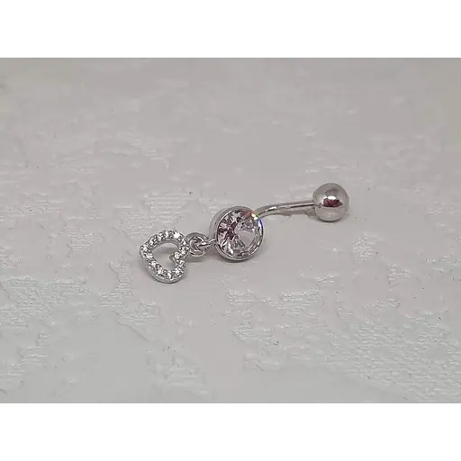 Серебряная серьга для пирсинга пупка Umax. 7034U - фото 2