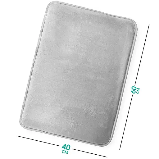 Антискользящий Мягкий коврик для ванной Aquarius с эффектом памяти 40 х 60 см Серый Гладкий - фото 2