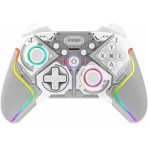 Геймпад iPega PG-9666SB с поддержкой PS/PC/Android/iOS с RGB-подсветкой серый - фото 1