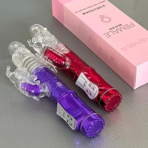 Масажер подвійний Кролик вагінальний для клітора і точки G - фото 1