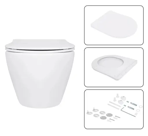 Набір Q-tap Nest 4 в 1 підвісний унітаз Jay Ultra Quiet 520x360x320 + комплект інсталяції QT07335175W48195 - фото 6