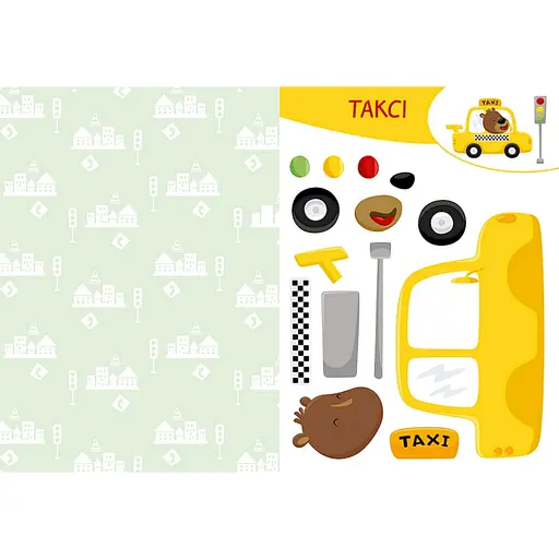 Альбом с шаблонами Вырезай. Клей. Играй "В городе" 1747010, 16 страниц - фото 3