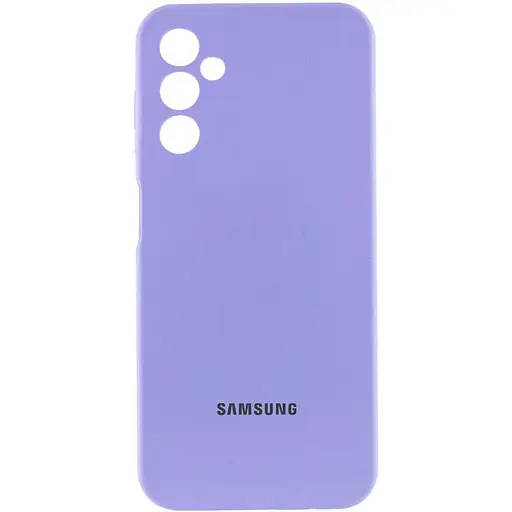 Чехол Lakshmi Silicone Cover Full Camera AA с логотипом для Samsung Galaxy A15 4G/5G/M15 5G Сиреневый/Dasheen