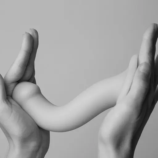 Фаллоимитатор Strap-On-Me Bendable Double Density M 18 см черный - фото 6