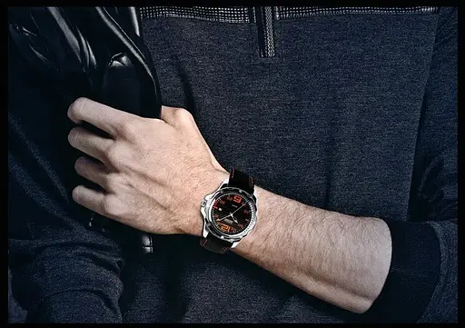 Чоловічий наручний годинник Skmei Robby Steel 0992S (Чорний) - фото 4