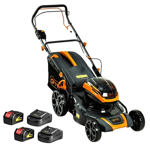 Газонокосарка акумуляторна GTM BLM42 2x18 В + 2 АКБ та 2 ЗП (BLM42_KIT) - фото 5