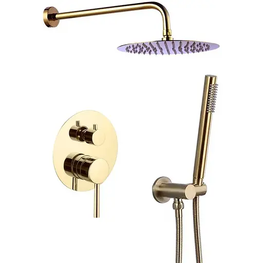 Душова система VBI Milano gold прихованого монтажу VBI-050109GL, Золотий - фото 1