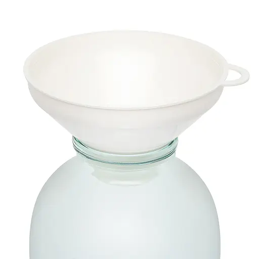 Воронка Ø 15,5 см пластиковая с широким горлом на банке, Kitchette Белый 85155 - фото 2