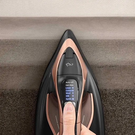 Tefal Праска Ultimate Power Pro, 3200Вт, 350мл, паровий удар -300гр, постійна пара - 85гр, керам. підошва, чорно-золотий - фото 8